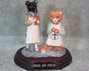Beswick Ware Ginger and Pickles Figurine, Limited Edition Signed