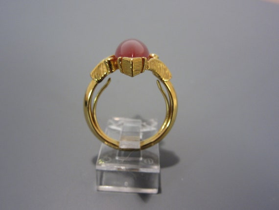 Vintage Avon Carnelian Ring Size 6 or 7 - image 5