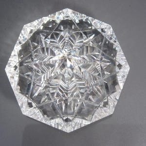 Vintage Waterford Crystal Paperweight Pyramid Diamond Shape
