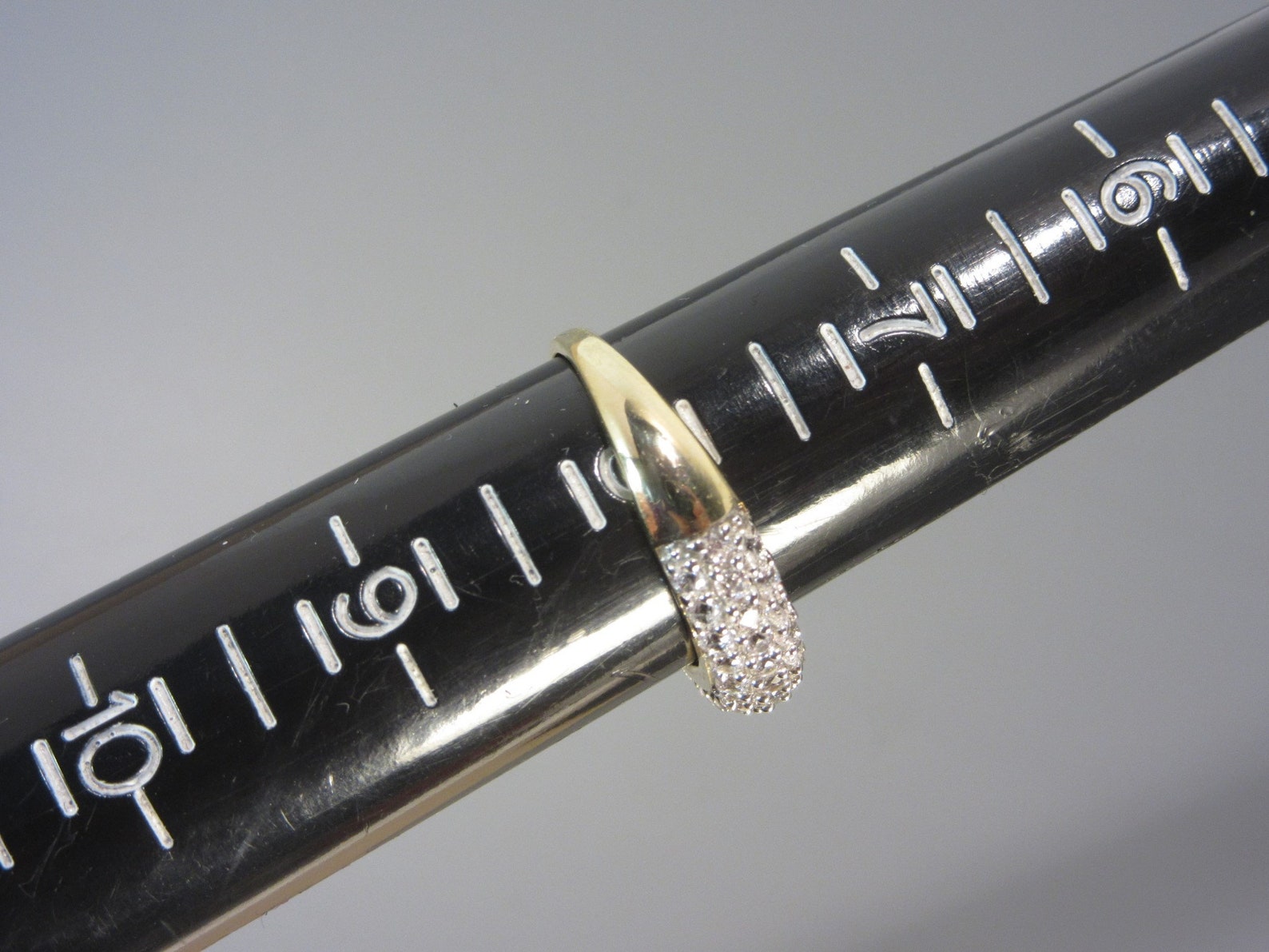 SJD 925 Gold Vermeil Cubic Zirconia Ring Size 8 Etsy