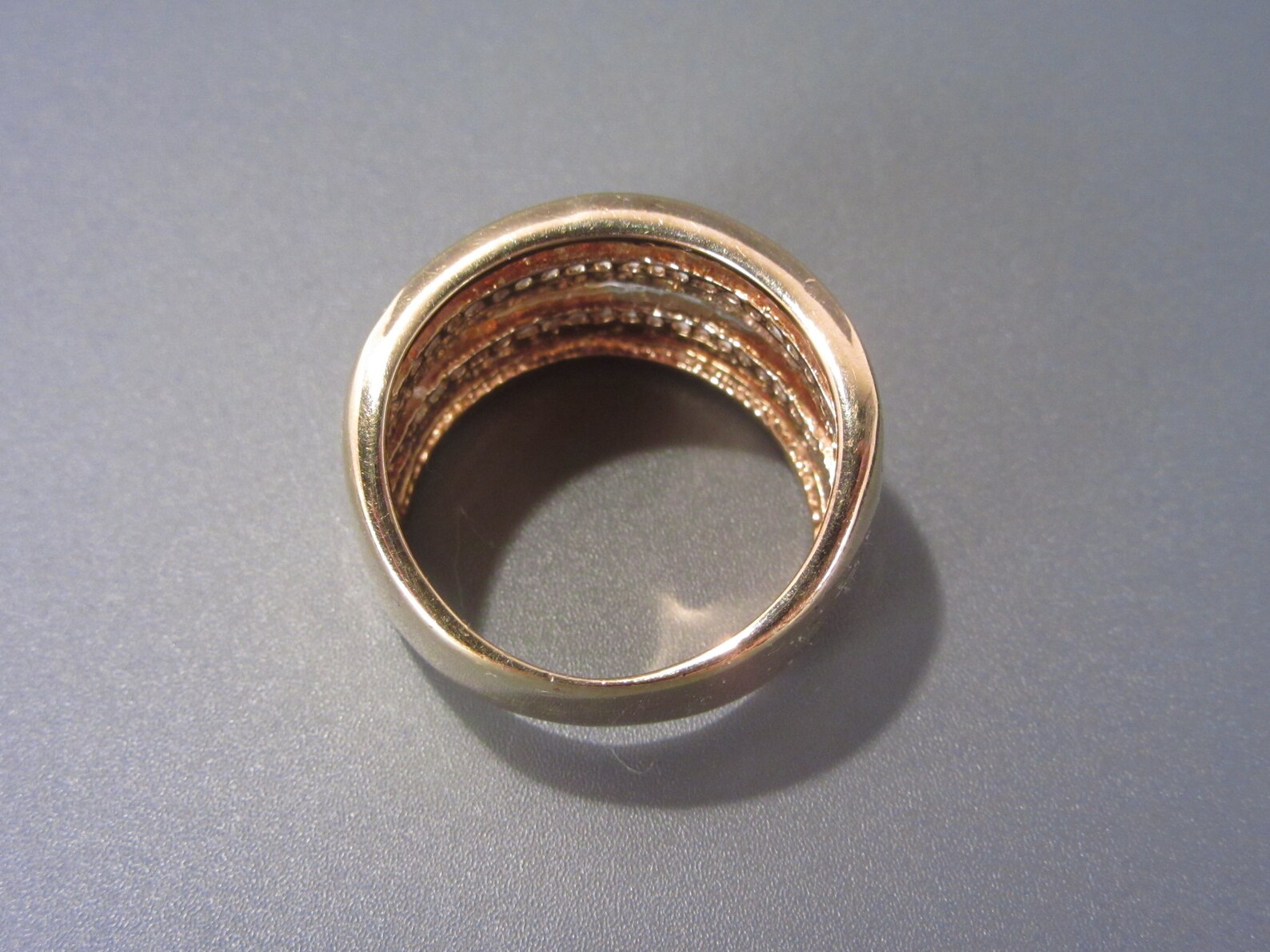 Wide Vintage RSC Cubic Zirconia Ring Size 9.5 Etsy