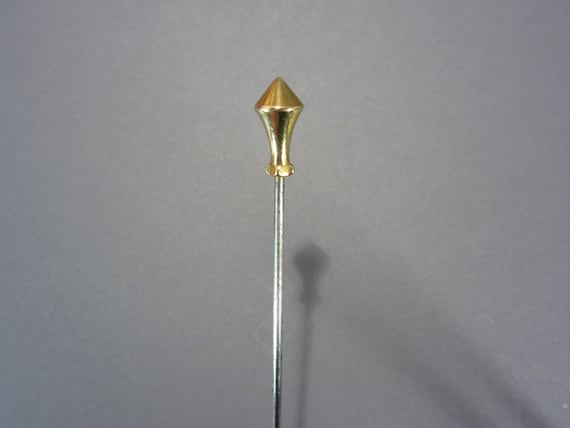 Antique Hatpin Gold Gilt Classic, 6.25 Long - image 1
