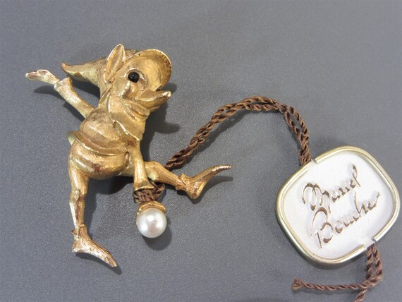 Buy Vintage Marcel Boucher Brooch Pixie Elf With Tag Online in