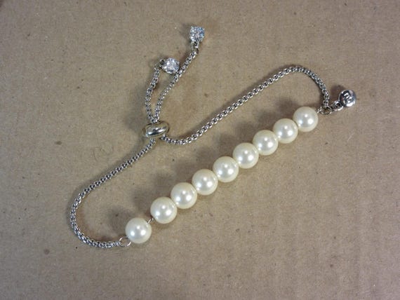 Brilliance Simulated Pearl Adjustable Bracelet - image 2
