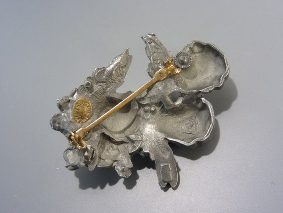 Vintage Pewter Angel Cherub Brooch, Made in Austr… - image 4