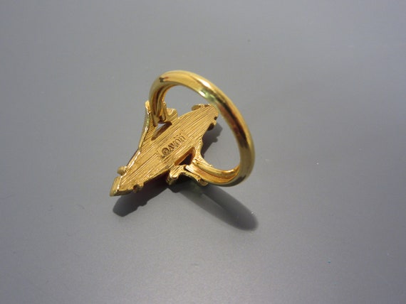 Vintage Avon Carnelian Ring Size 6 or 7 - image 6
