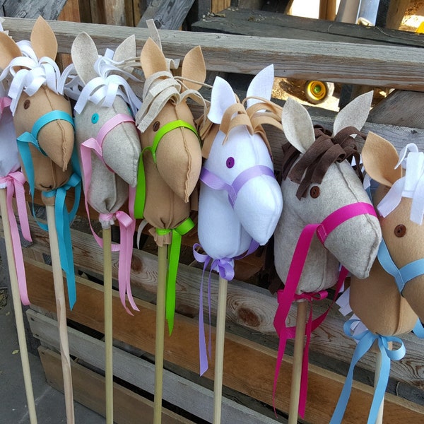 Stick Horse DIY Head Only, Horse Party Favor, Easy to Assemble