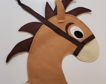 DIY Bullseye Stick Horse Head: Toy Story Costume Prop