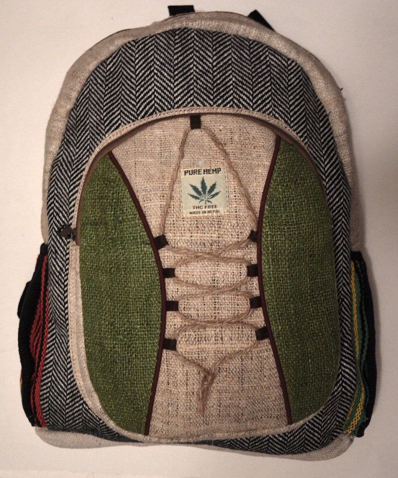 Himalayan 100 Hemp Bag Hemp BackPack Etsy