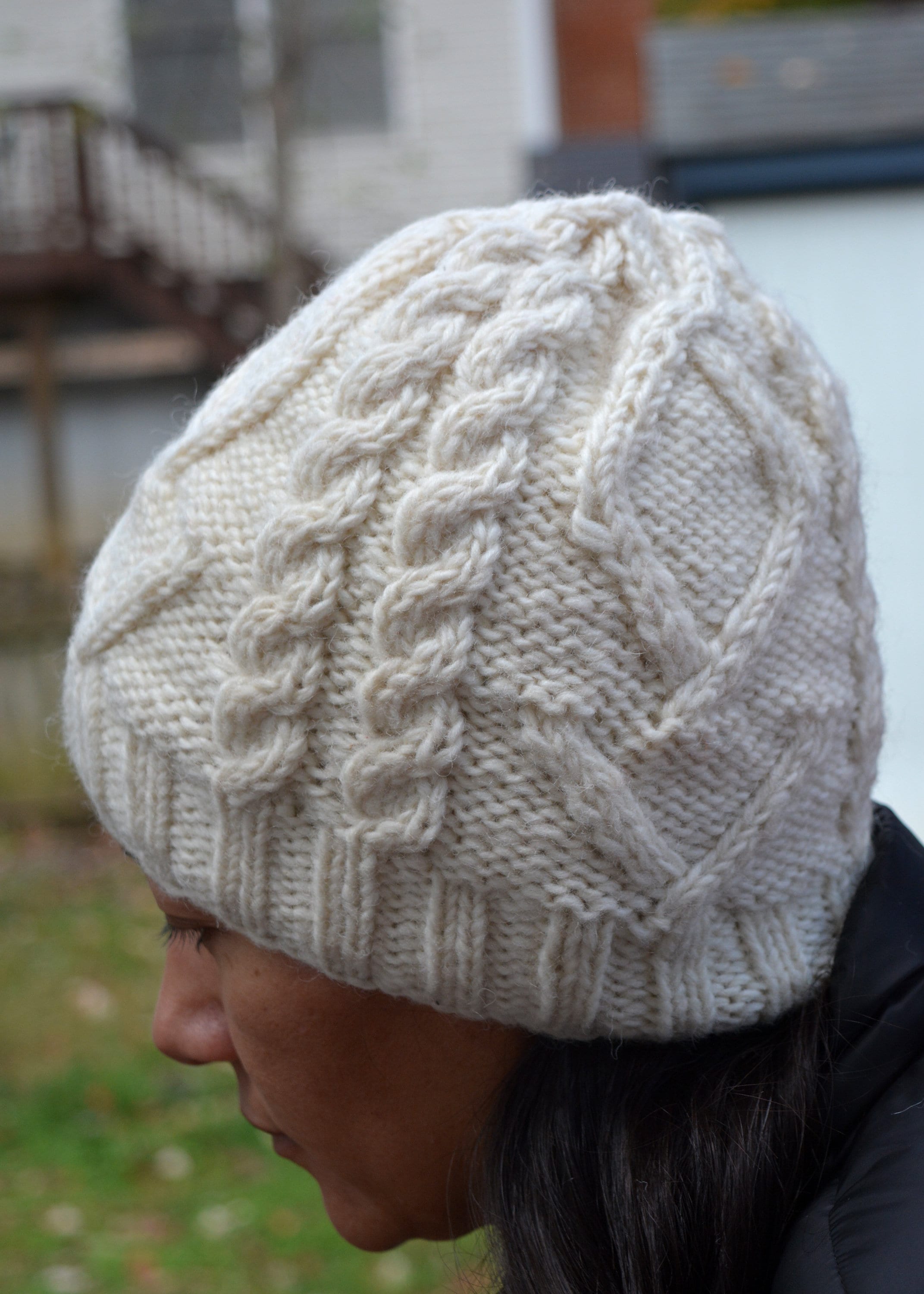 Vintage Beautiful Gray Knit Argyle Hat Argyle Beanie Hat - Etsy main image 3