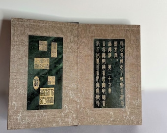 Chinese Antiques Jade Book w. Authenticity Report Qianlong 18th Century Jade Book Qing Dynsty Antique Book