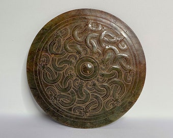 Ancient Jade Mirror w. Authenticity Report Chinese Antiques Jade Carvings