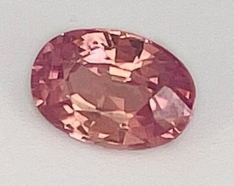 0.55ct Unheated Padparadscha Sapphire No Heat Oval Padparadscha Sapphire Oval Engagement Ring Peach Sapphire