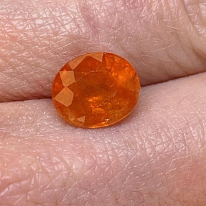 Fanta Garnet Oval Cut Bright Orange Garnet Mandarin Garnet Spessartite Spessartine Garnet