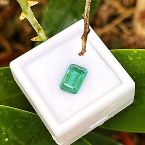 Untreated Paraiba Tourmaline Emerald Cut Blue Green Natural Tourmaline Unheated Tourmaline