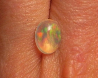 2.09ct Precious Crystal Opal Cabochon Loose Opals Natural Fire Opal Crystal Opal Rainbow Prism Opal Precious Fire Opal October Birthstones