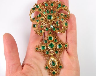 Huge Gold Pendant - Etsy Australia