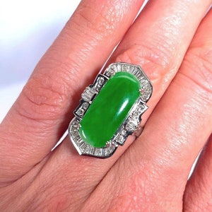 大きな光る翡翠ルビーリング 18k グベリン - Etsy 日本