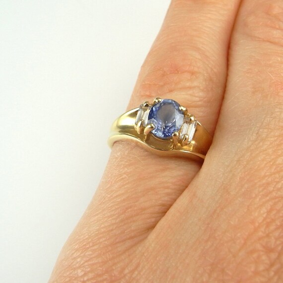 Antique platinum ceylon sapphire diamond ring – Victorious