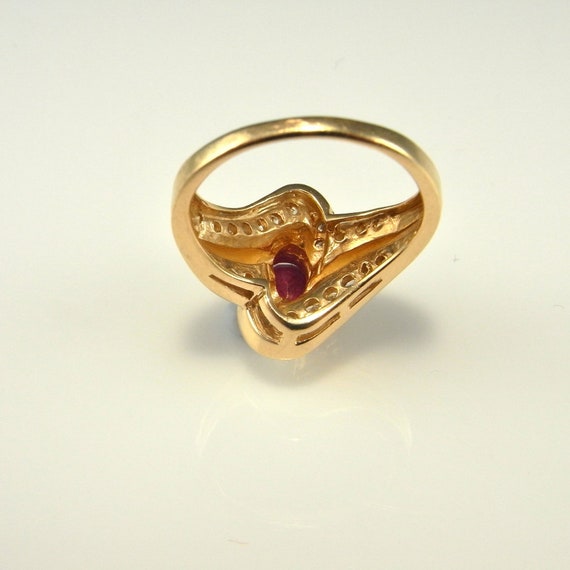 Pear Cut Ruby Ring Ruby Engagement Ring Unique Ru… - image 9