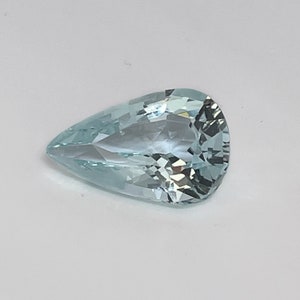 NO HEAT Aquamarine Pear Cut Aquamarine Large UNHEATED Aquamarine Natural Aquamarines Loose Aquamarine Birthstone Wedding Engagement image 4