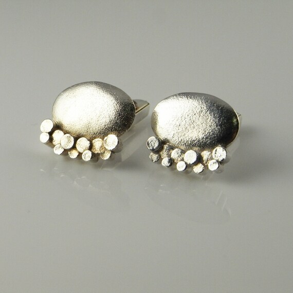 Modernist Jewelry Silver Cufflinks 1950s Jewelry G