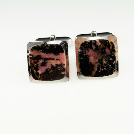 Silver Cufflinks Black Cufflinks Antique Cufflinks