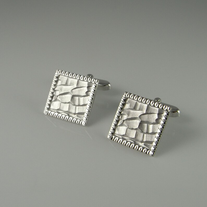 Vintage cufflinks antique cufflinks art deco cufflinks silver cuff links mens cufflinks mens cuff links antique cuff links wedding R2597