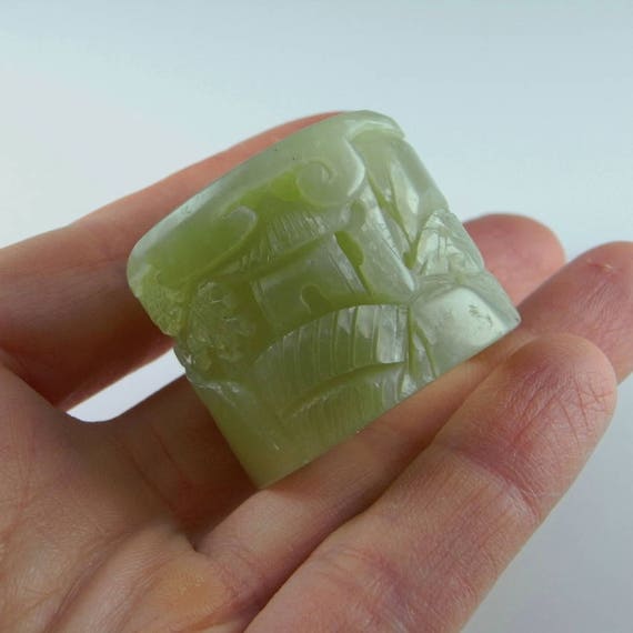 Jade Thumb Ring Qing Dynasty Nephrite