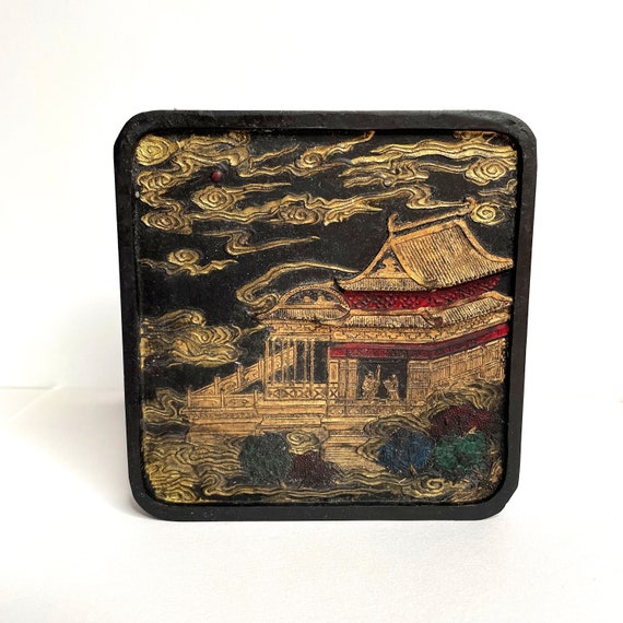 中国 墨 書 アンティーク 鐵齋翁書画宝墨 上海墨廟製 中国古