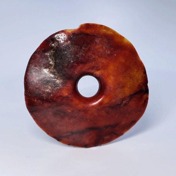 Neolithic Jade Bi w. Authenticity Report Ancient … - image 1