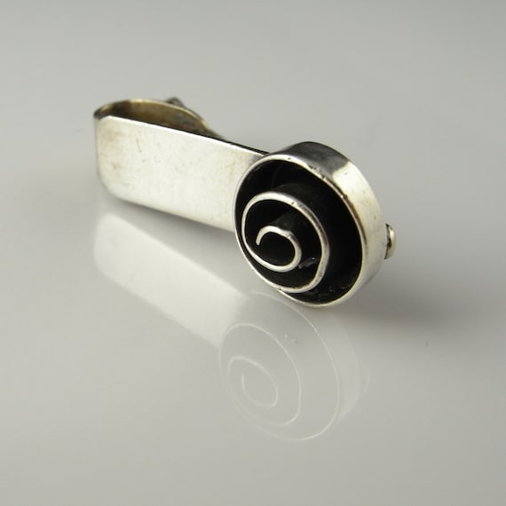 Swirl Handmade Tie Clasp Tie Bar Tie Clip Tie Pin