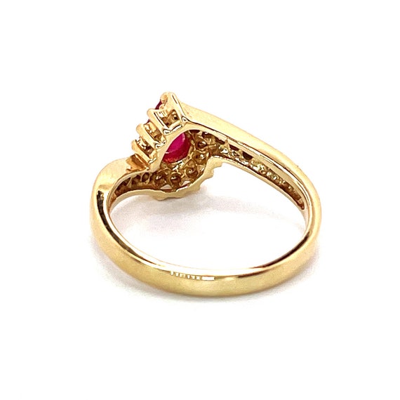 Unheated Ruby Engagement Ring Pear Cut No Heat Ru… - image 6