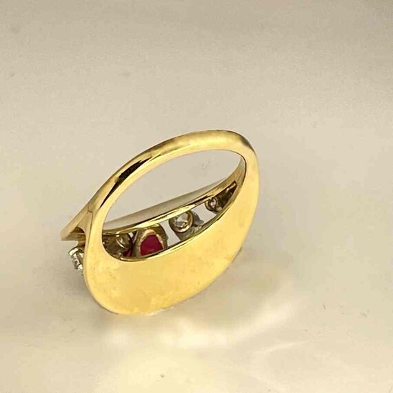 Unheated Burmese Ruby Engagement Ring Natural Rub… - image 8