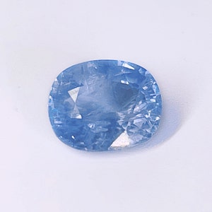Unheated Blue Sapphire 1.56ct Untreated Natural Blue Sapphire Engagement Ring Oval Blue Sapphire Anniversary