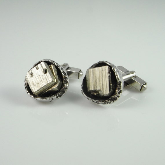 Sterling Silver Cufflinks Geometric Shape Men/'s Accessories Gift for Him