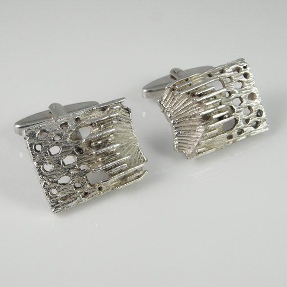 Vintage Cuff Links Unique Cuff Links Silver Cuff L