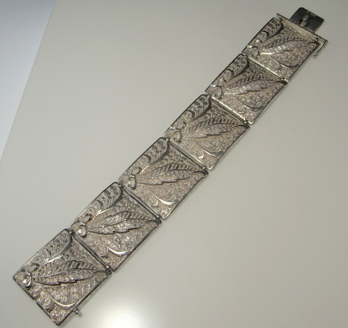 Antique Silver Filigree Bracelet Jugendstil Bracelet Victorian | Etsy