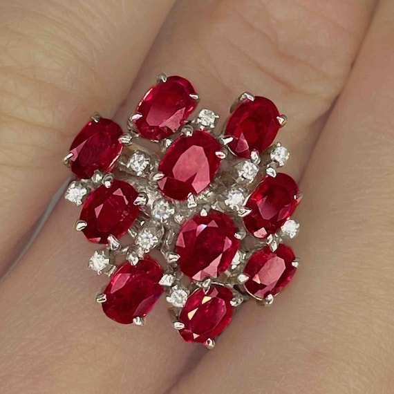 Color Change Ruby Sapphire 18K Gold Ring Unheated… - image 1