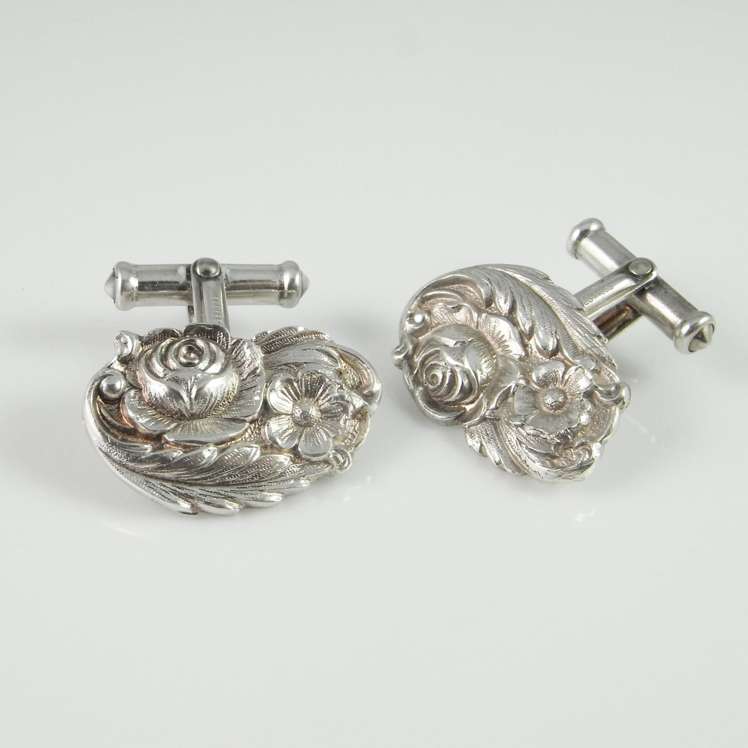 Sterling Cufflinks Silver Cufflinks Antique Cufflinks Antique Etsy