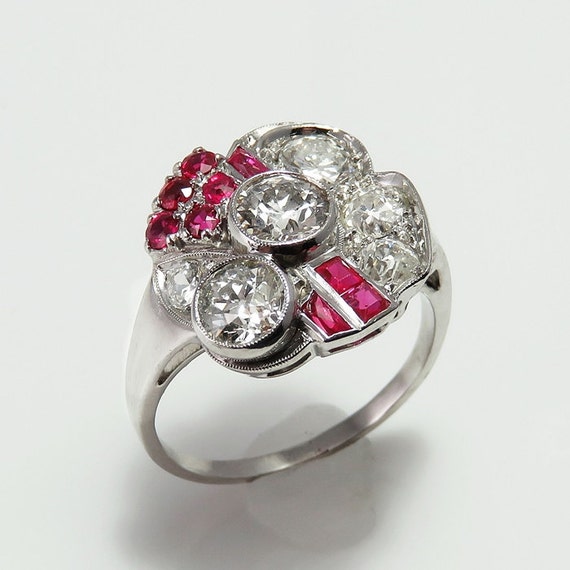 Art Deco Engagement Ring, 1920s Engagement Ring, A