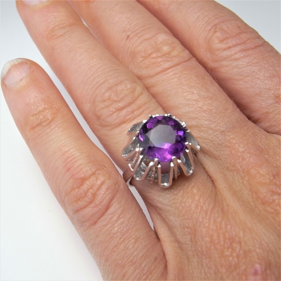 Amethyst Ring Amethyst Gold Ring Amethyst White Go