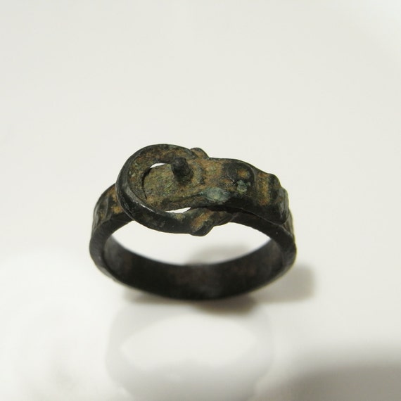 Medieval Bronze Pilgrims Ring w. Report Medieval R