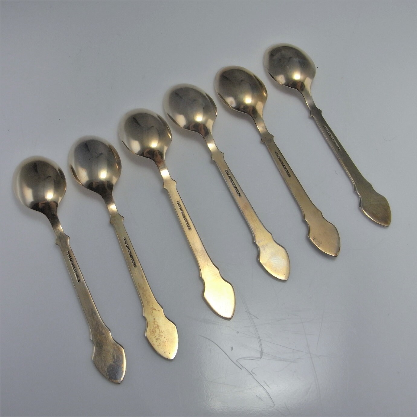 Demitasse Spoons Guilloche Enamel Sterling Silver Spoon Set - Etsy