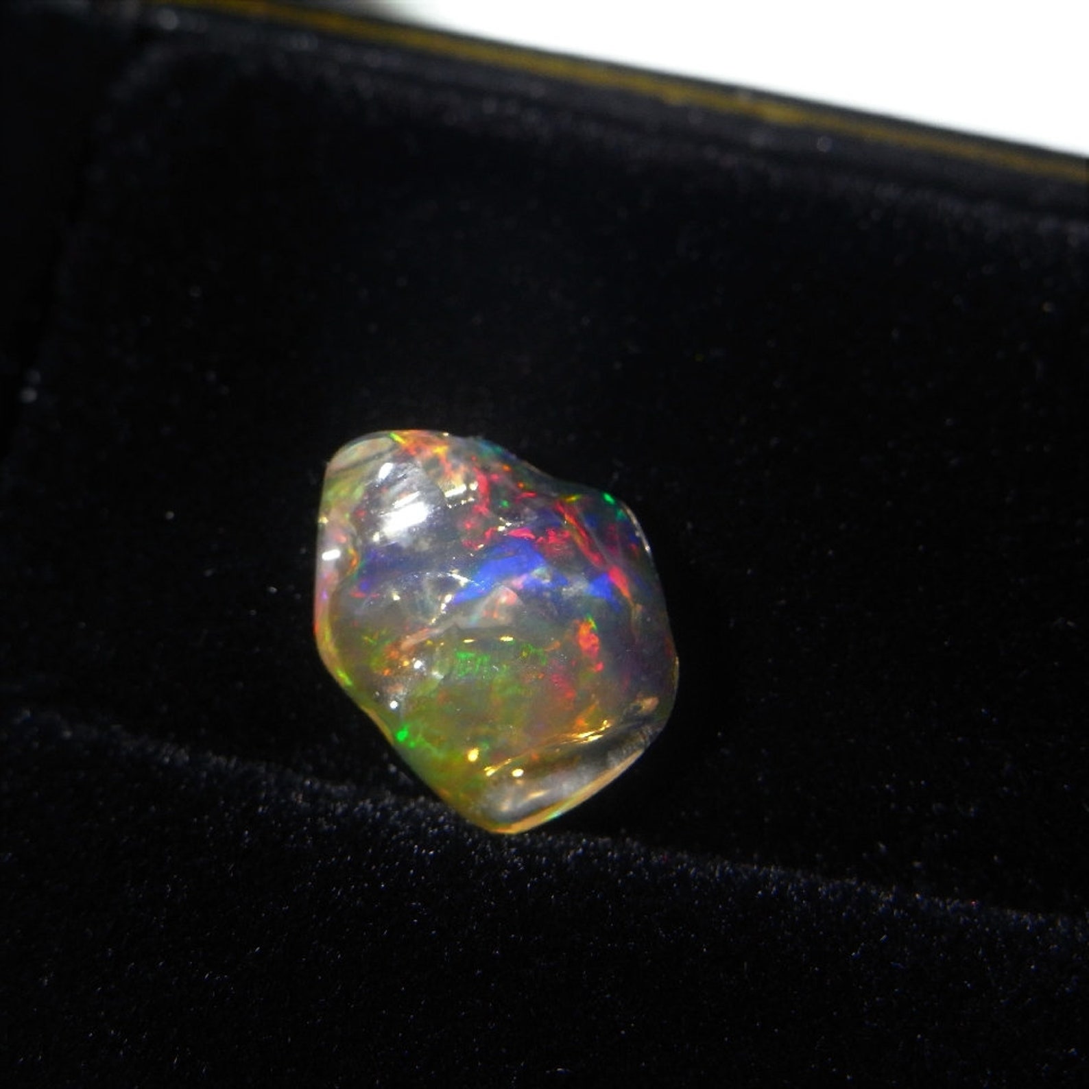 Fire Opal Cab Mexican Opal Precious Fire Opal Fiery Rainbow Etsy