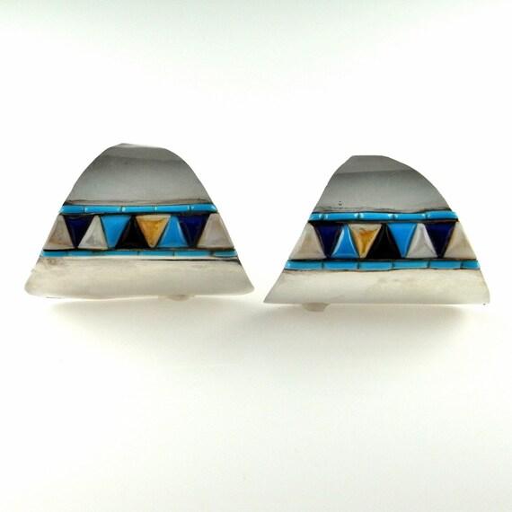 Inlay Earrings Large Hoops Large Hoop Earrings Sta