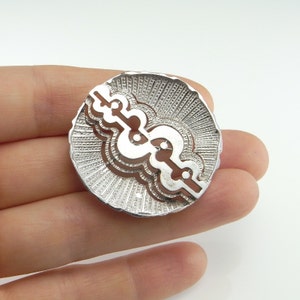 Geometric Brooch 1970s Jewelry 1960s Jewelry Modernist Jewelry Modernist Brooch Mid Century Jewelry Mid Century Brooch Space Jewelry Silver