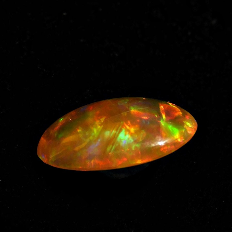 Mexican Fire Opal Cabochon Precious Fire Opal Orange Fire Opal | Etsy