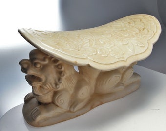 A RARE DING 'Lion' Pillow Song-Jin Dynasty (960-1234) Ancient Chinese Artifacts Art Song Dynasty Ding Yao Ding Kiln Asian Art Antiques China