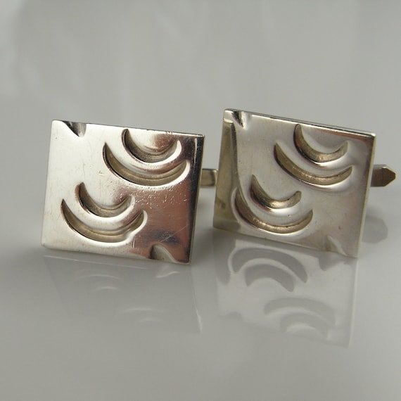 Sterling cuff links unique cufflinks mens cufflink